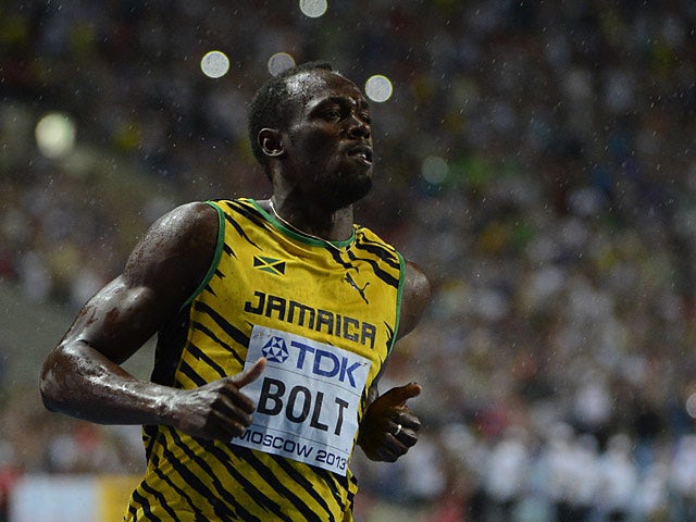 Jamaica's Usain Bolt wins the men's 100m final at the IAAF World Championships in Moscow on August 11, 2013