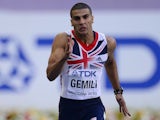 Britain's Adam Gemili competes during the men's 200 metres semi-final at the 2013 IAAF World Championships at the Luzhniki stadium in Moscow on August 16, 2013