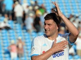 Marseille's Andre-Pierre Gignac in action against Evian on August 17, 2013