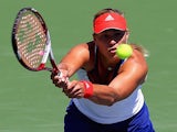 Angelique Kerber in action against Alisa Kleybanova during the Western & Southern Open on August 14, 2013
