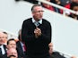 Aston Villa manager Paul Lambert shouts orders to his team during the Barclays Premier League match between Arsenal and Aston Villa at Emirates Stadium on August 17, 2013