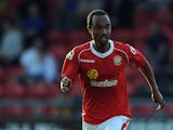 Crewe's Byron Moore in action against Blackburn during a friendly match on July 16, 2013