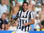 Carlos Tevez of FC Juventus in action during the pre-season friendly match between FC Juventus A and FC Juventus B on August 11, 2013 