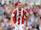 Charlie Adam of Stoke during a Pre Season Friendly between Stoke City and Genoa at Britannia Stadium on August 10, 2013