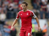 Chris Cohen of Nottingham Forest in action during the Sky Bet Championship match between Blackburn Rovers and Nottingham Forest at Ewood Park on August 10, 2013