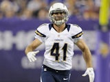 Corey Lynch of the San Diego Chargers runs a route against the Minnesota Vikings on August 24, 2012