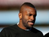 Darren Bent warms up prior to kick off during the Barclays Premier League match between Aston Villa and Norwich City at Villa Park on October 27, 2012