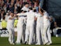 England celebrate winning the Ashes at Chester-le-Street on August 12, 2013