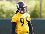 Jarvis Jones of the Pittsburgh Steelers participates in drills during Rookie Camp on May 3, 2013