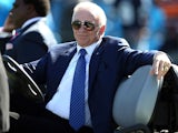 Jerry Jones of the Dallas Cowboys during their game at Bank of America Stadium on October 21, 2012