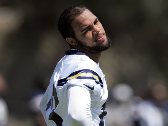 Keenan Allen of the San Diego Chargers stretches during warm-ups at the start of Rookie Camp at the team's practice facility on May 10, 2013 
