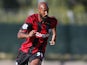 Nicolas Anelka of West Bromwich Albion in action during the pre season friendly match between Puskas FC Academy and West Bromwich Albion at the Varosi Stadium on July 22, 2013