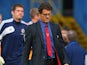 Fabio Capello the coach of Russia walks off at half time during the FIFA 2014 World Cup Group F Qualifier match between Northern Ireland and Russia at Windsor Park on August 14, 2013