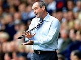 Steve Clarke of West Bromwich Albion looks on during the Barclays Premier League match between West Bromwich Albion and Southampton at The Hawthorns on August 17, 2013