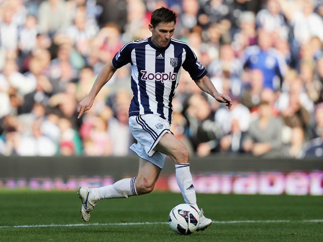 Zoltan Gera of West Bromwich Albion in action during the Barclays Premier League match between West Bromwich Albion and Queens Park Rangers at The Hawthorns on October 6, 2012