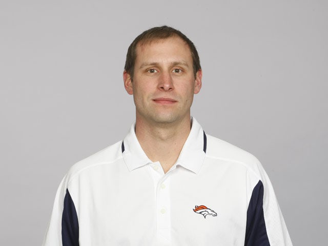 In this handout image provided by the NFL, Adam Gase of the Denver Broncos poses for his NFL headshot circa 2011