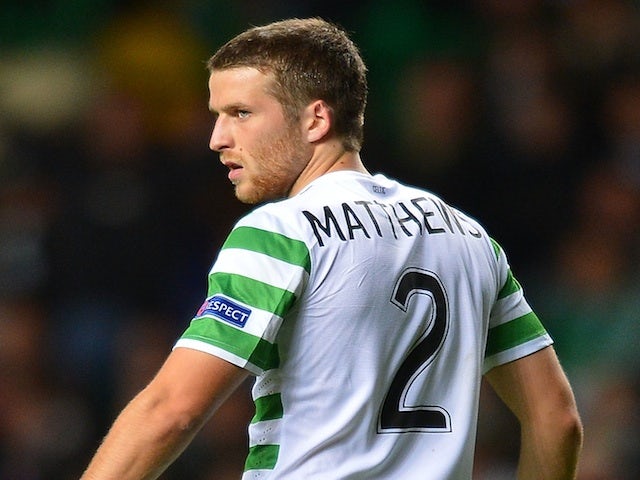 Celtic's Adam Matthews in action on September 19, 2012