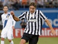 Alessandro Matri #32 of Juventus in action against Los Angeles Galaxy during 2013 Guinness International Champions Cup soccer match at Dodger Stadium on August 3, 2013