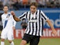 Alessandro Matri #32 of Juventus in action against Los Angeles Galaxy during 2013 Guinness International Champions Cup soccer match at Dodger Stadium on August 3, 2013