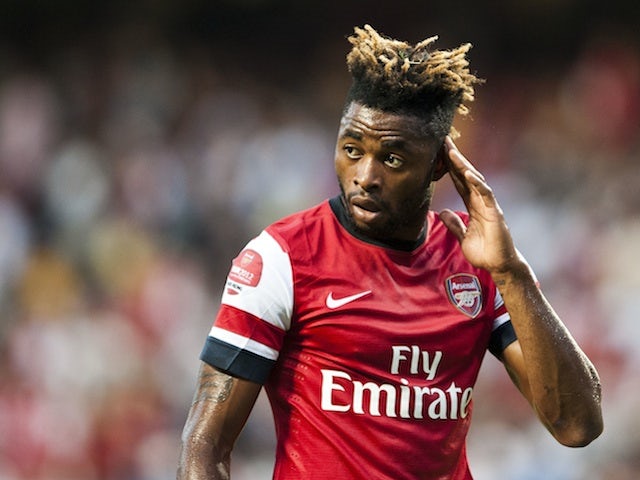 Then Arsenal midfielder Alex Song in action on July 29, 2012