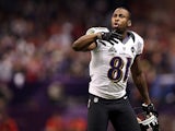 Baltimore Ravens' Anquan Boldin in action during the game against San Francisco 49ers on February 3, 2013