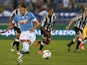 Lazio's Antonio Candreva scores a penalty against Udinese on August 25, 2013