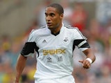Swansea's Ashley Williams in action against Malmo on August 1, 2013