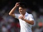 Chris Woakes of England grimaces in the field during day one of the 5th Investec Ashes Test match between England and Australia at the Kia Oval on August 21, 2013