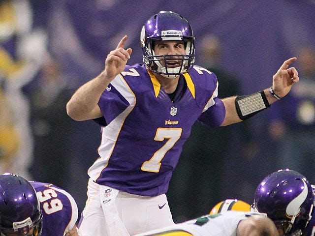 Minnesota Vikings' Christian Ponder in action against Green Bay Packers on December 30, 2012