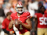 San Francisco 49ers' Colin Kaepernick during a warm-up before the game against Denver Broncos on August 8, 2013