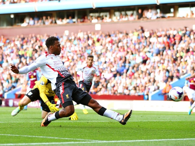 Daniel Sturridge rounds Brad Guzan to score for Liverpool against Aston Villa on August 24, 2013
