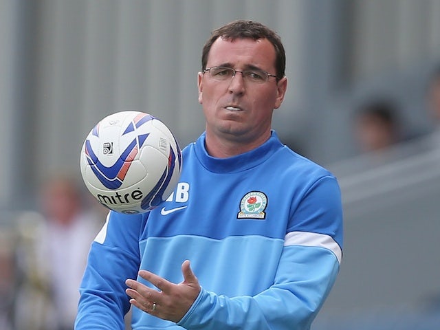 Blackburn boss Gary Bowyer on the touchline during a game with Nottingham Forest on August 10, 2013