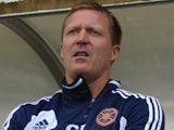 Hearts boss Gary Locke on the touchline against Dunfermline on July 13, 2013