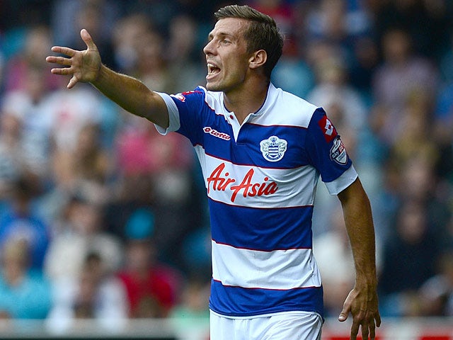 QPR's Gary O'Neil in action during the match against Ipswich on August 17, 2013