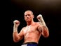 George Groves celebrates his victory after beating Noe Gonzalez in their International Super Middleweight match on May 25, 2013
