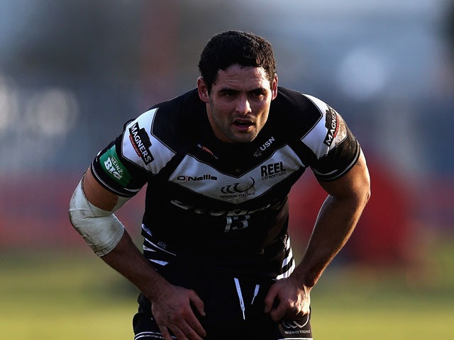 Hep Cahill of Widnes Warriors in action during the Super League match between Hull KR and Widnes Vikings at Craven Park Stadium on February 17, 2013 