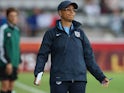 Head coach Hope Powell of England looks dejected during the UEFA Women's EURO 2013 Group C match between France and England at Linkoping Arena on July 18, 2013