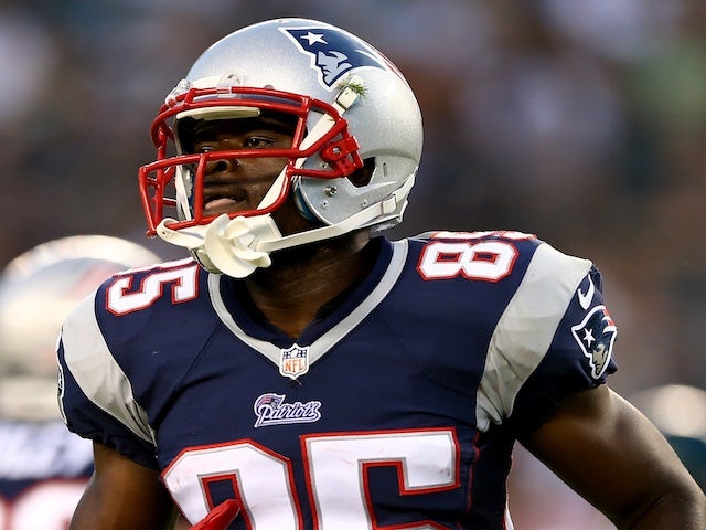Pats' receiver Kenbrell Thompkins in pre-season action against the Eagles on August 9, 2013