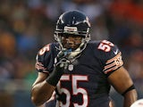 Chicago Bears' Lance Briggs in action during the game against San Diego Chargers on August 15, 2013