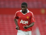 Manchester United's Larnell Cole in action against Chelsea during the FA Youth Cup Semi Final on April 20, 2011