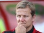 Caretaker manager of Swindon Town Mark Cooper in action during the pre season friendly between Tottenham Hotspur and Swindon Town at the County Ground on July 16, 2013
