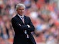 Stoke manager Mark Hughes on the touchline during the match against Crystal Palace on August 24, 2013