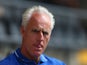 Mick McCarthy of Ipswich Town looks on during the pre season friendly match between Barnet and Ipswich Town at The Hive on July 20, 2013 