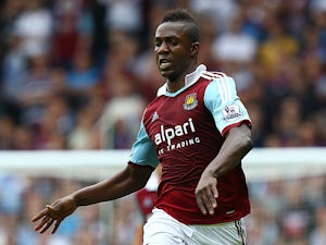 West Ham's Modibo Maiga in action against Cardiff on August 17, 2013