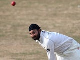 Sussex bowler Monty Panesar in action against Australia on July 28, 2013