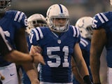 Colts' Pat Angerer watches on against Houston on December 30, 2012