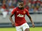 Manchester United's defender Patrice Evra controls the ball during a friendly football match between AIK and Manchester United on August 6, 2013