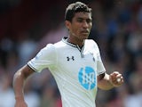 Spurs midfielder Paulinho in action against Crystal Palace on August 18, 2013
