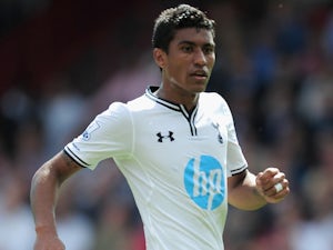 Spurs midfielder Paulinho in action against Crystal Palace on August 18, 2013