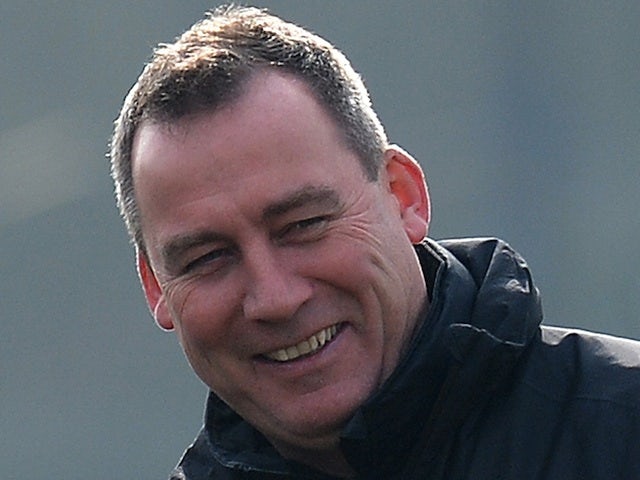 United coach Rene Meulensteen on the training ground on March 4, 2013